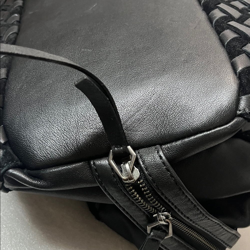 Liebeskind Black Woven Leather Satchel - Picture 7 of 12